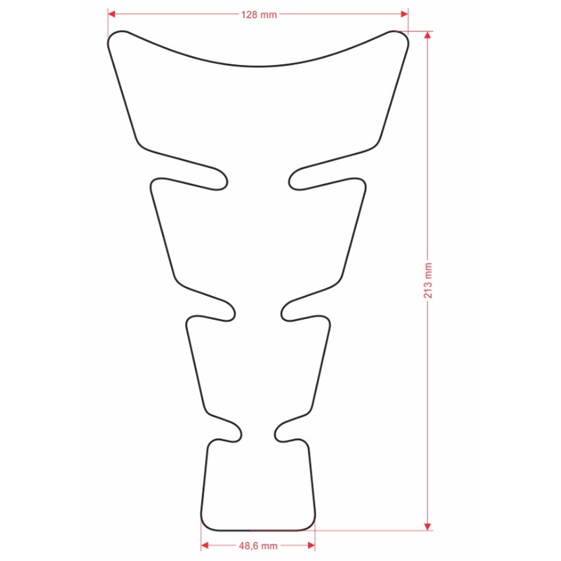 Pokrywa zbiornika paliwa Print - Spirit Africa Twin czarna
