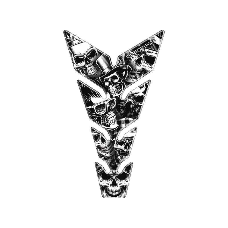 Fuel Tank Sticker Print - Max Skulls1