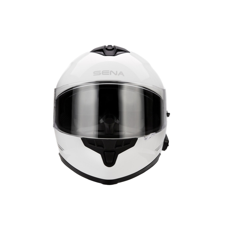 Kask motocyklowy z zestawem słuchawkowym SENA Outride błyszczący biały