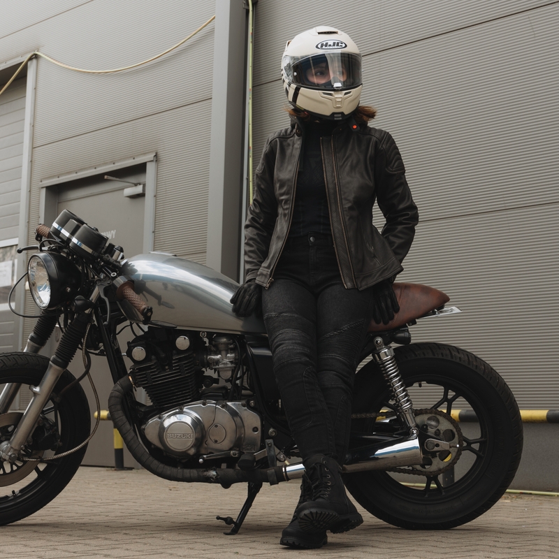 Damska kurtka motocyklowa Rebelhorn Impala Vintage Brown