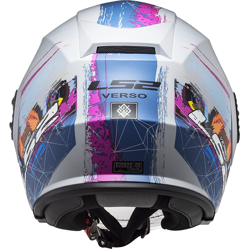 Kask motocyklowy otwarty LS2 OF570 Verso Spring silver blue