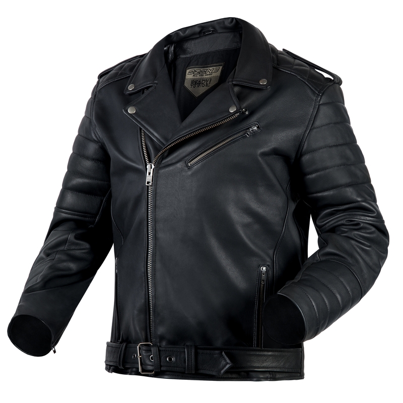 Ozone Ramones Modern Black Motorcycle Jacket wyprzedaż