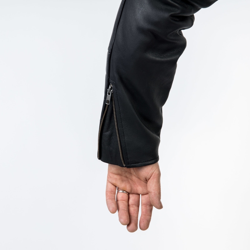 Ozone Ramones Modern Black Motorcycle Jacket wyprzedaż
