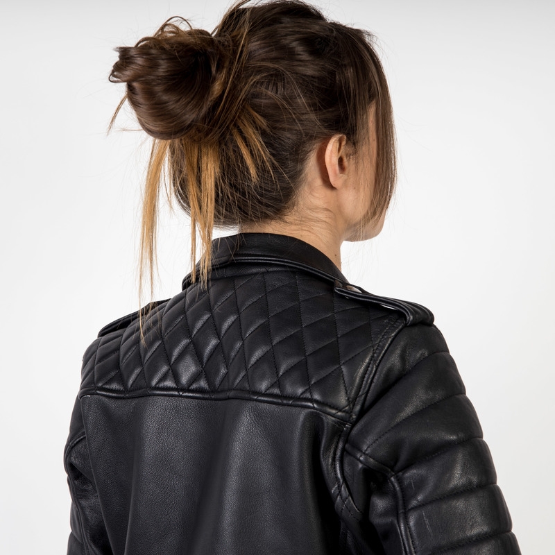 Damska kurtka motocyklowa Ozone Ramones Modern Black wyprzedaż