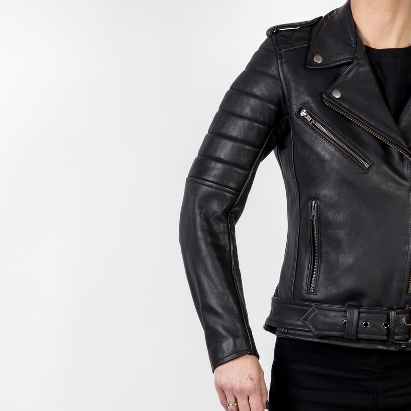 Damska kurtka motocyklowa Ozone Ramones Modern Black wyprzedaż