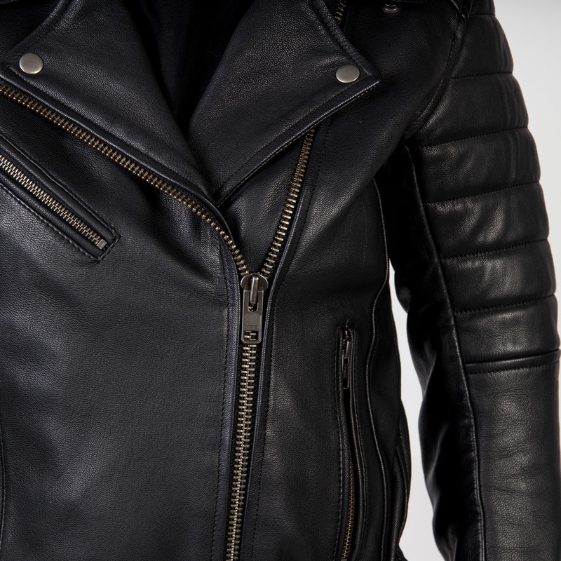 Damska kurtka motocyklowa Ozone Ramones Modern Black wyprzedaż
