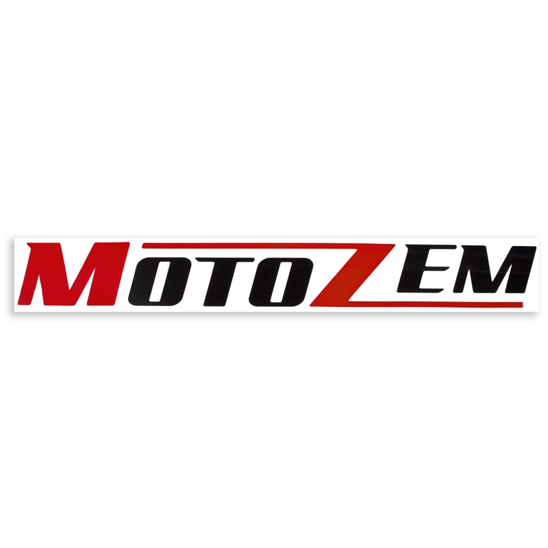 Naklejka z logo MotoZem czarna