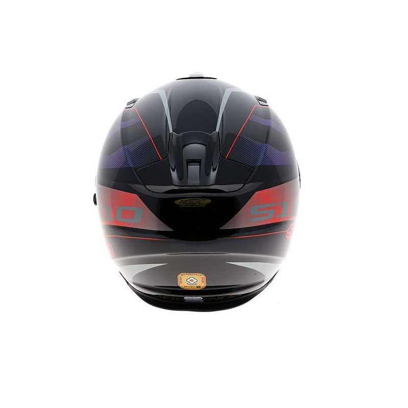 Integralny kask Scorpion EXO-510 Stage czarno-srebrno-czerwony wyprzedaż