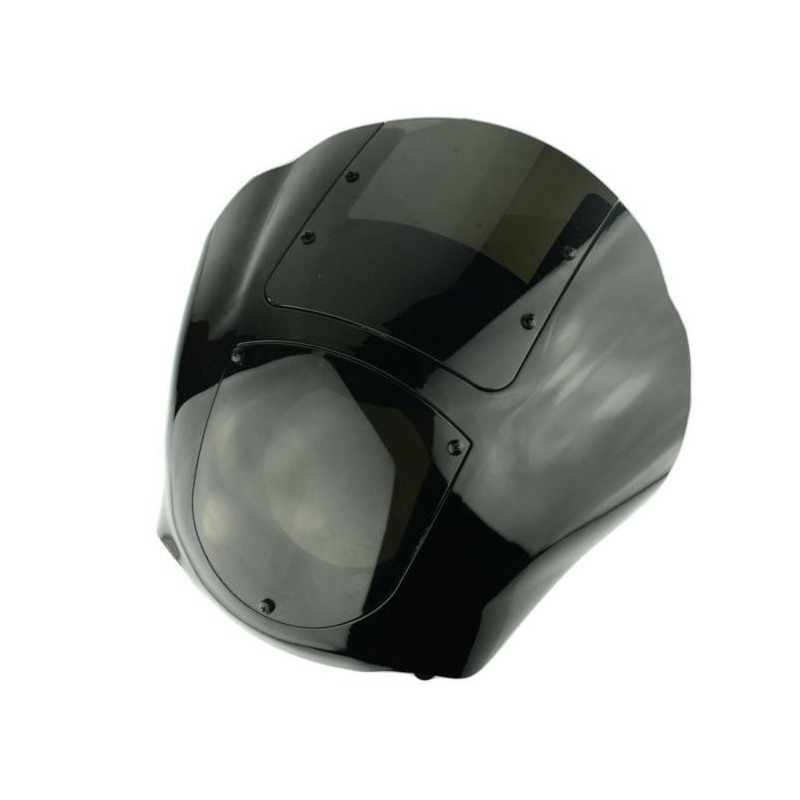 Semifairing CUSTOMACCES JAX dark smoke for HARLEY DAVIDSON FXDBI 1450 Dyna Street Bob 2007, HARLEY DAVIDSON FXDB 1584 Dyna Street Bob 2007-2017