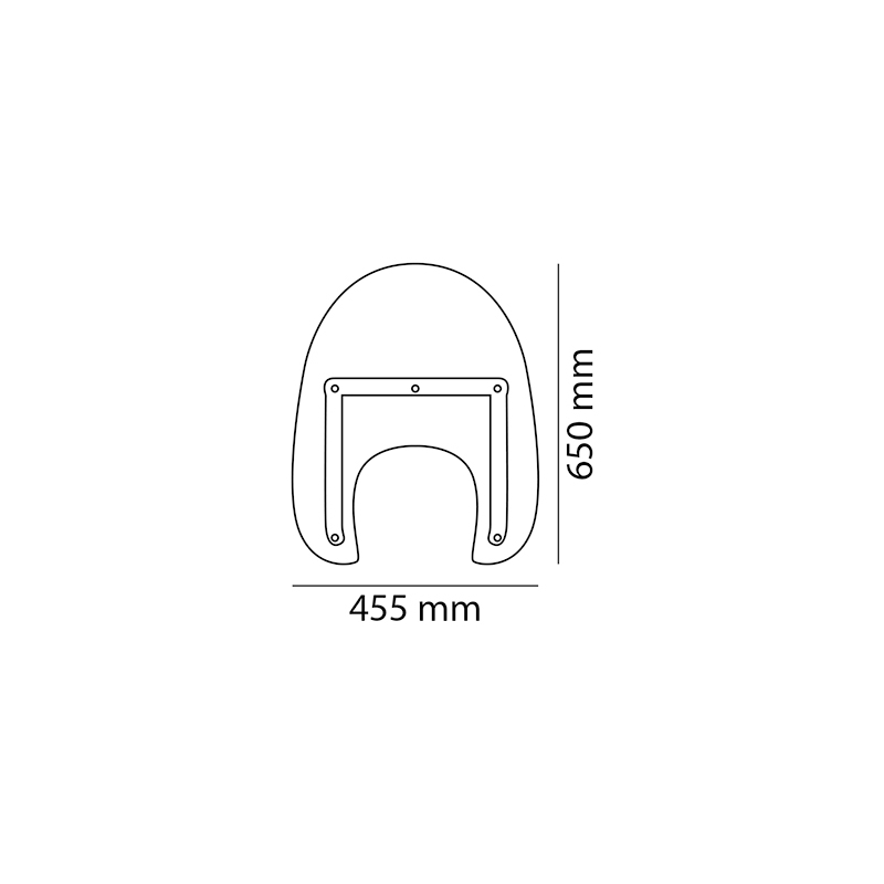 Windshield CUSTOMACCES AMERICA I transparent