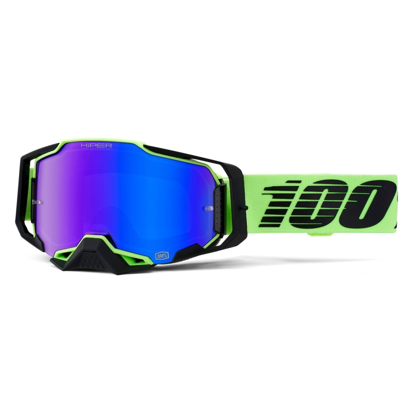 Gogle motocrossowe 100% ARMEGA Uruma Hiper blue plexi