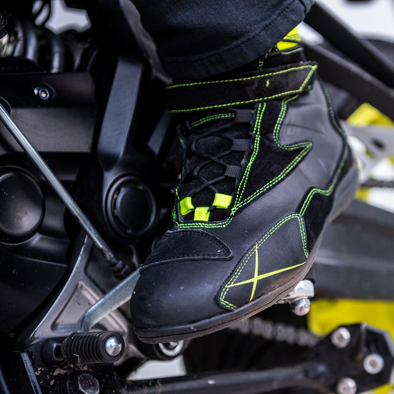 Buty motocyklowe Rebelhorn Spark czarno-fluo żółte wyprzedaż