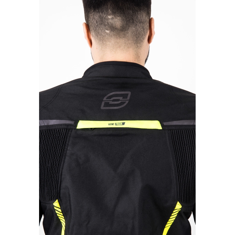 Kurtka motocyklowa Ozone Delta IV czarno-fluo-żółta