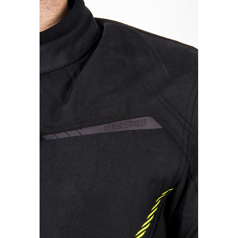 Kurtka motocyklowa Ozone Delta IV czarno-fluo-żółta