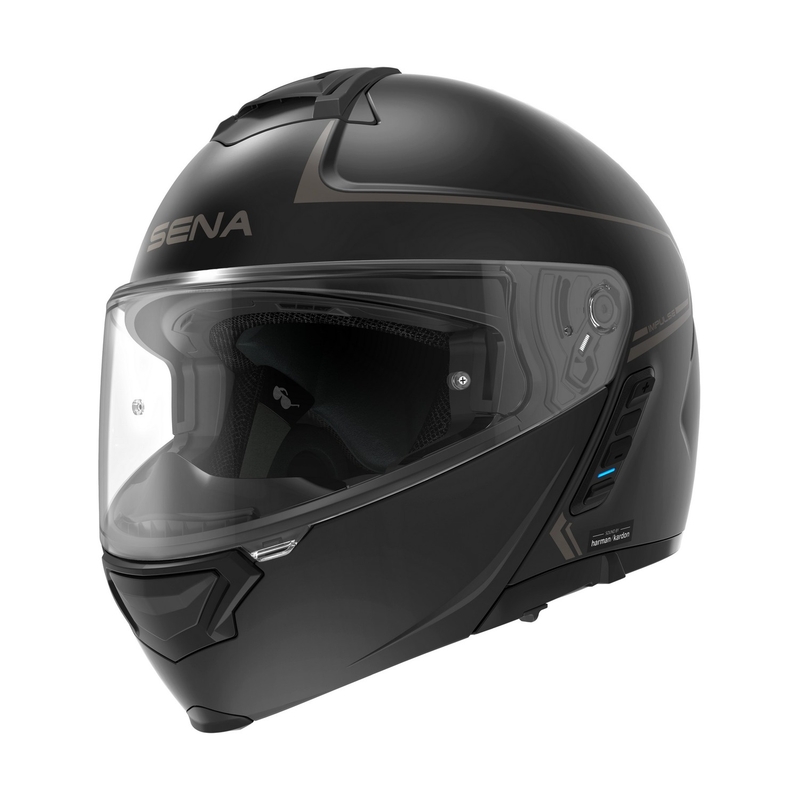 Kask motocyklowy z siatkowym zestawem słuchawkowym SENA Impulse czarny matowy