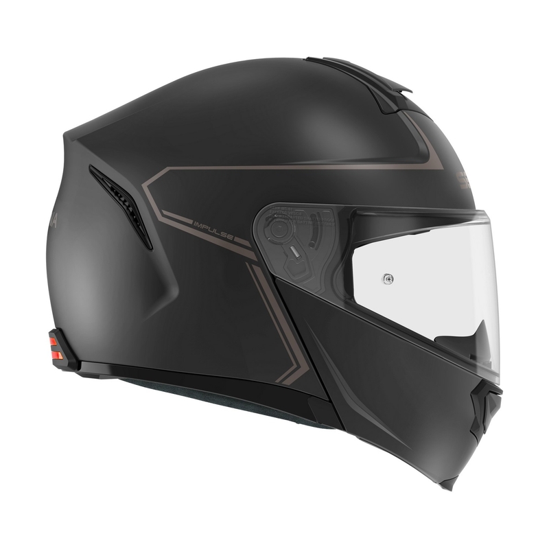 Kask motocyklowy z siatkowym zestawem słuchawkowym SENA Impulse czarny matowy