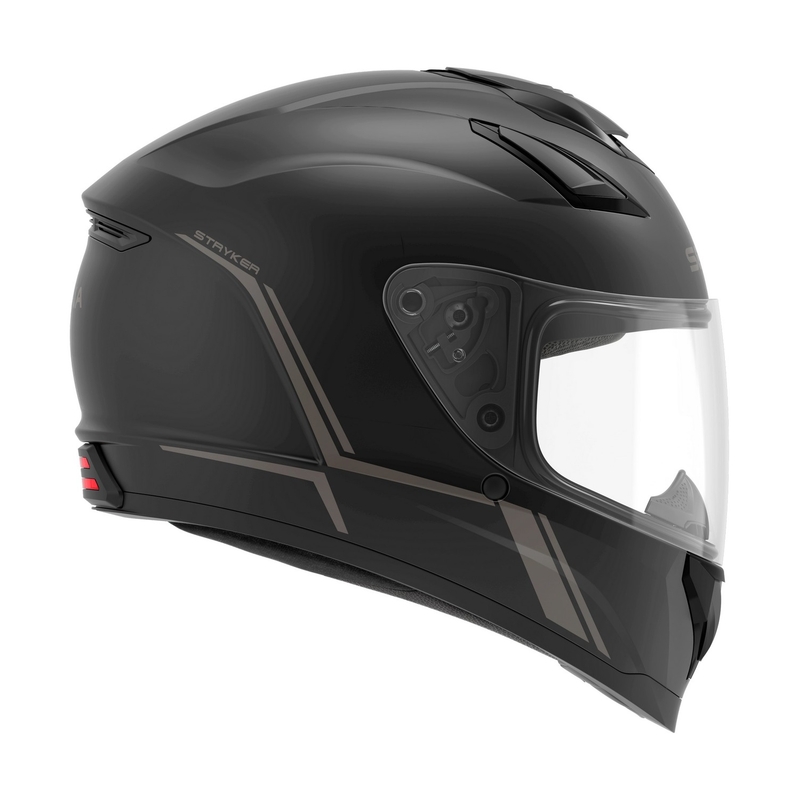 Integralny kask motocyklowy z siatkowym zestawem słuchawkowym SENA Stryker Black Matte