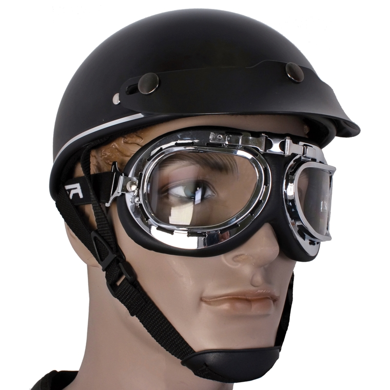 Okulary na motocykl RSA Style chrom