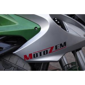 Naklejka z logo MotoZem czarna