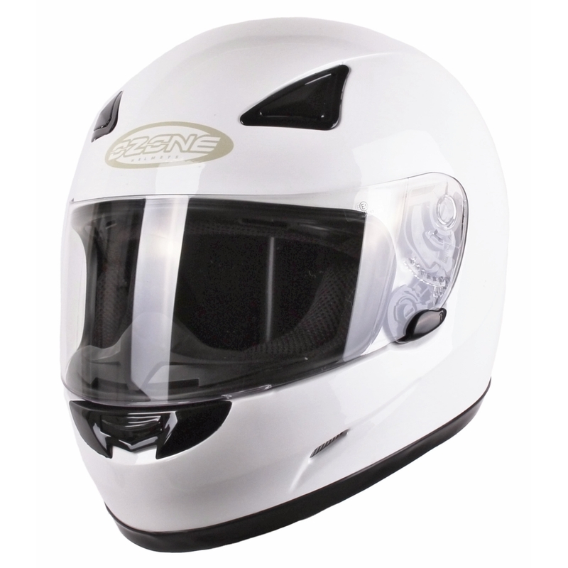 Integralny kask motocyklowy Ozone A951 biały wyprzedaż