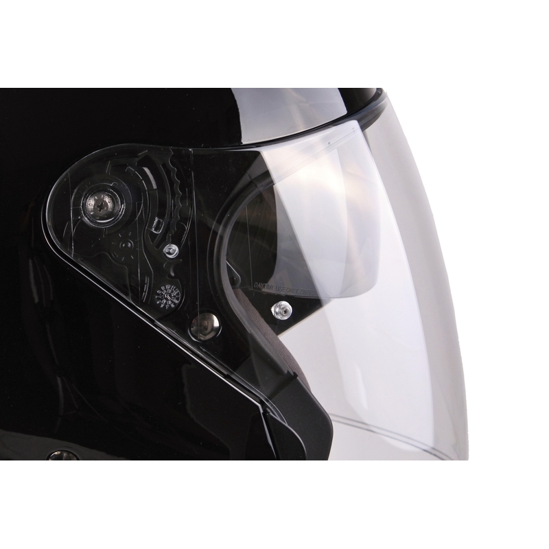Otwarty kask motocyklowy Scorpion EXO-220 czarny połysk wyprzedaż
