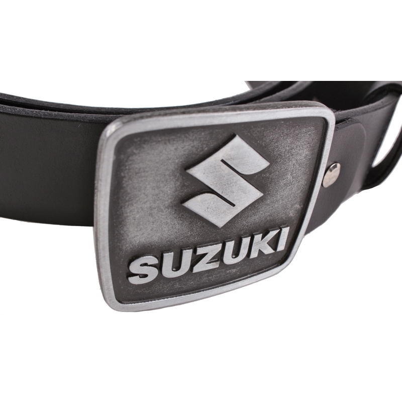 Pasek skórzany z klamrą Suzuki