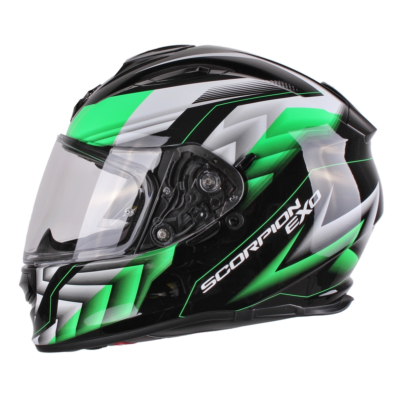 Moto integralny kask Scorpion EXO-510 Air Scale czarno-zielony wyprzedaż