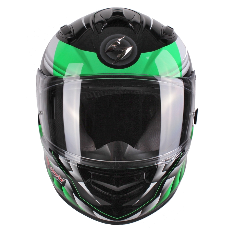 Moto integralny kask Scorpion EXO-510 Air Scale czarno-zielony wyprzedaż