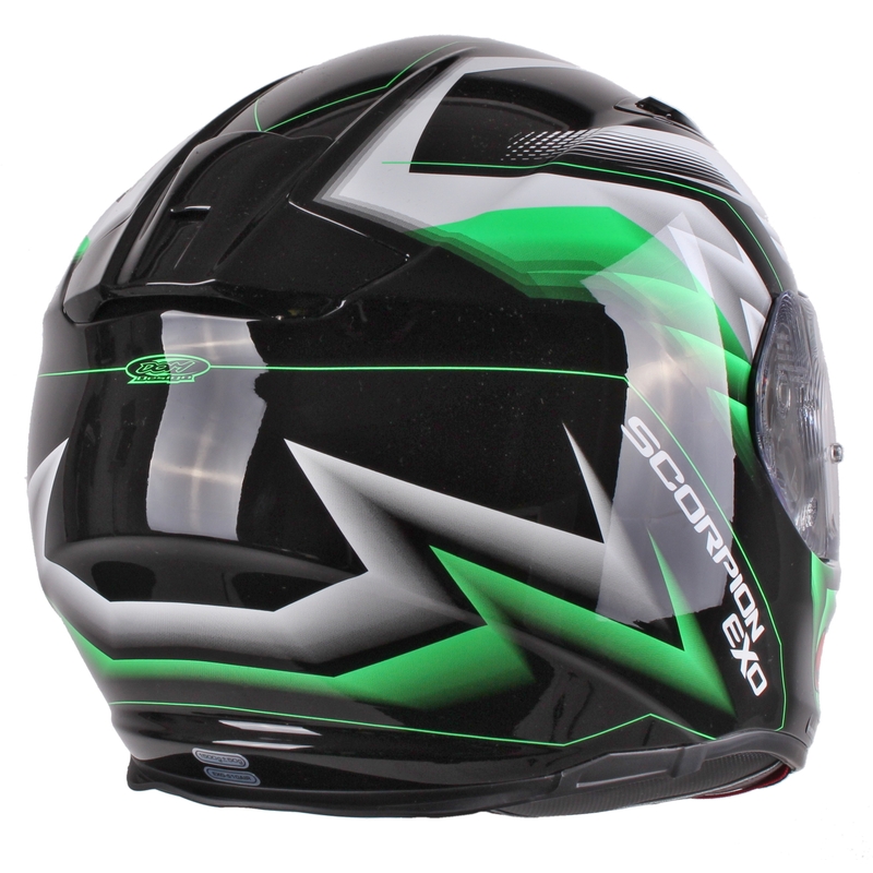 Moto integralny kask Scorpion EXO-510 Air Scale czarno-zielony wyprzedaż