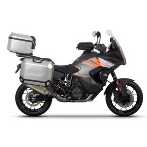 Complete set of aluminum cases SHAD TERRA, 48L topcase + 36L / 47L side cases, including mounting kit and plate SHAD KTM Super Adventure 1290 (R, S)