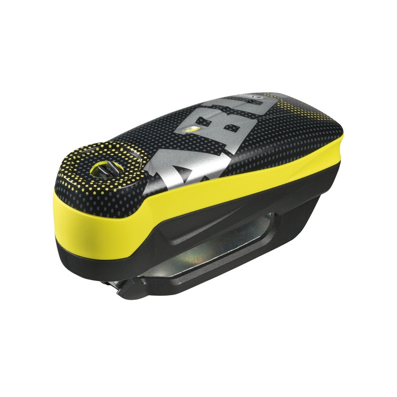 Moto zamek na tarczę hamulcową z alarmem Abus Detecto 7000 RS1 żółty