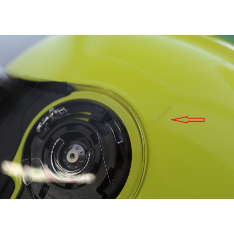 Kask moto szczękowy RSA TR-01 żółty wyprzedaż