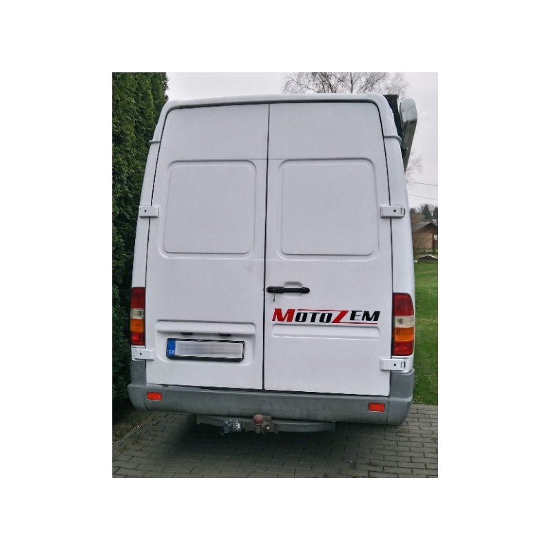 Naklejka z logo MotoZem czarna