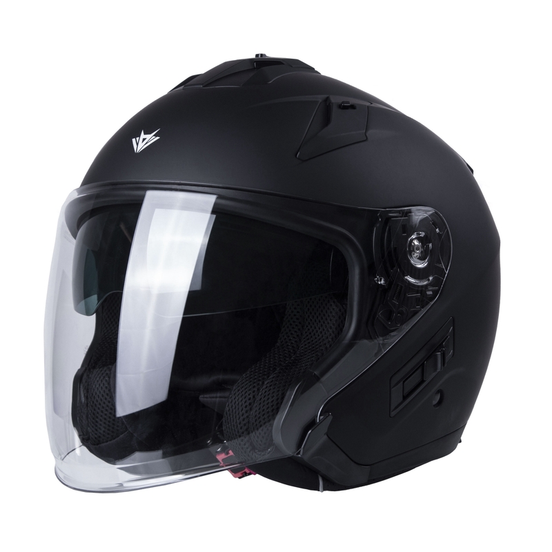 Otwarty kask motocyklowy RSA Active czarny mat - II. jakość