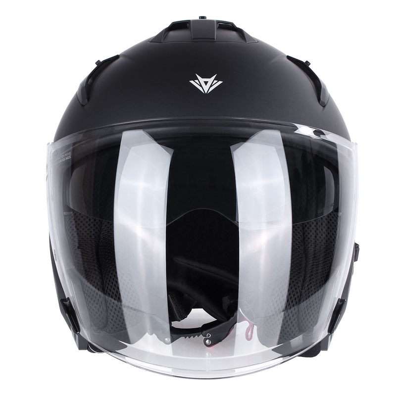 Otwarty kask motocyklowy RSA Active czarny mat - II. jakość