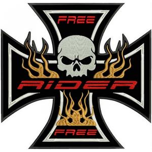 Naszywka Krzyż pomarańczowa - wielka