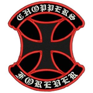 Naszywka Choppers tarcza czerwona - wielka
