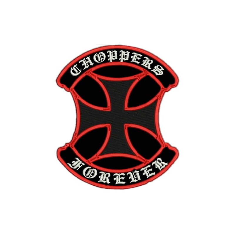Naszywka Choppers tarcza czerwona - wielka