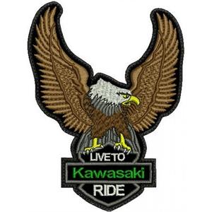 Naszywka Orzeł Live to Kawasaki