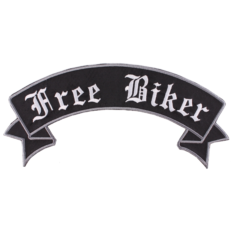 Naszywka Free Biker wstęga