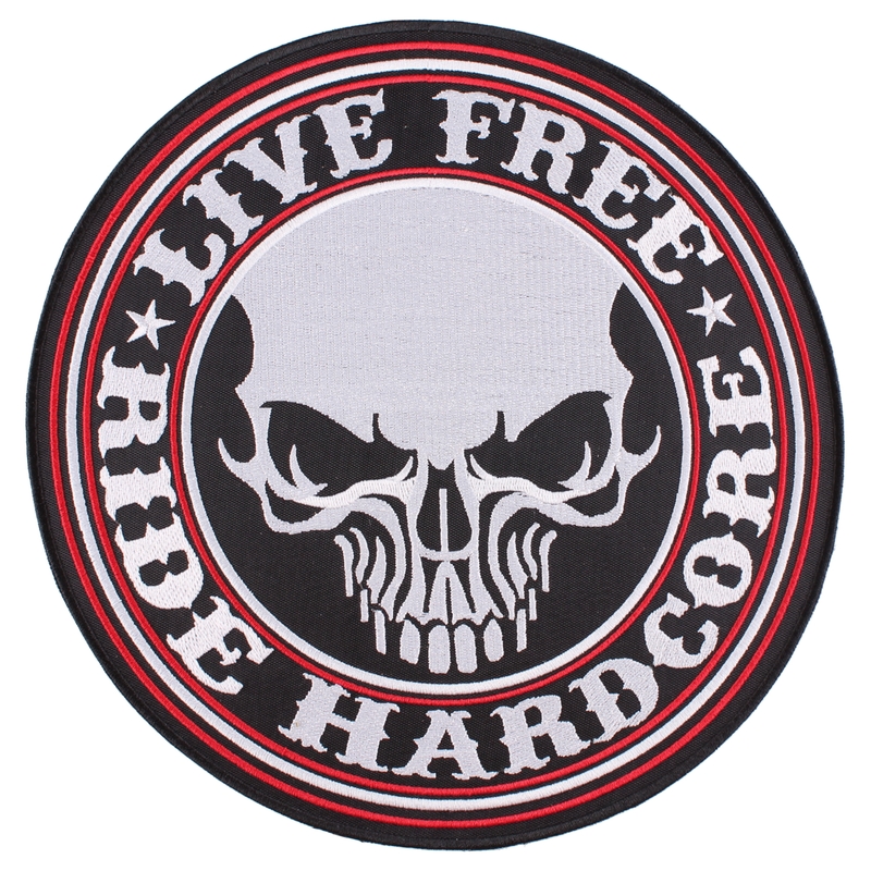 Naszywka Live Free Ride hardcore