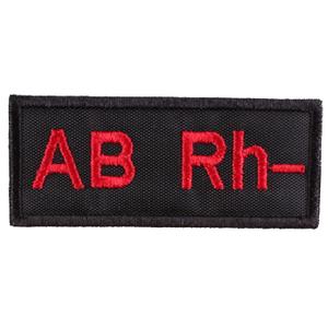 Naszywka z grupą krwi AB Rh-