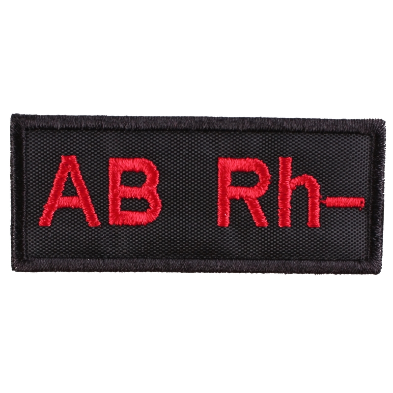 Naszywka z grupą krwi AB Rh-
