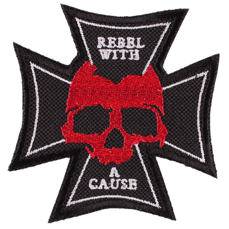 Naszywka Krzyż Rebel with a cause