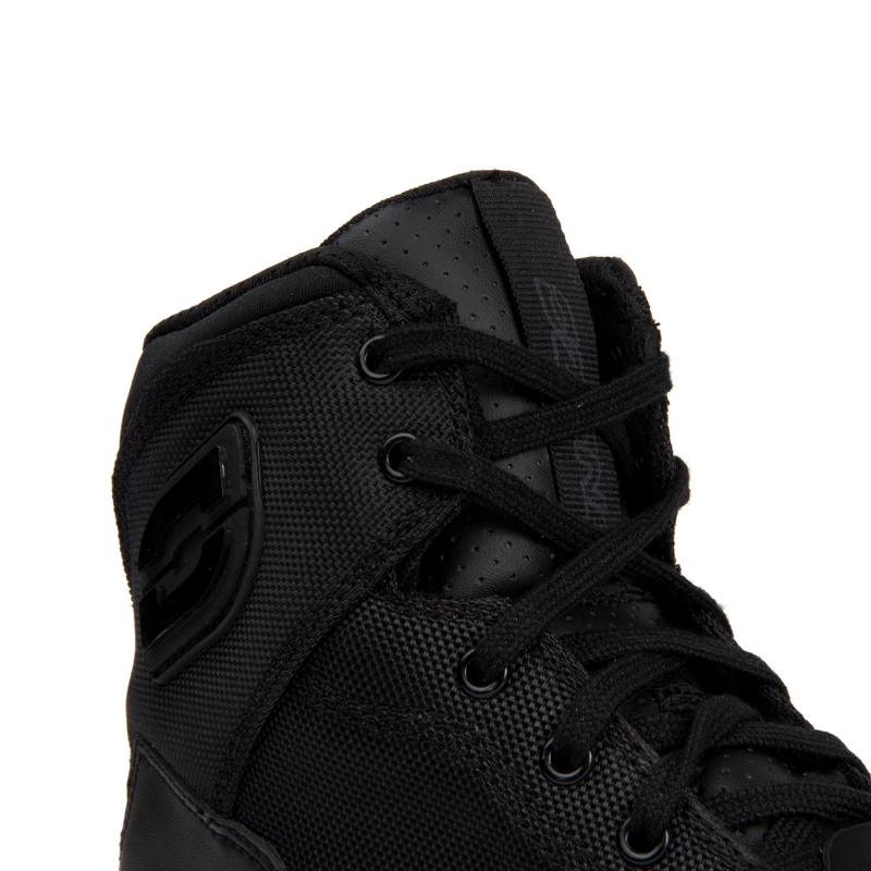 Czarno-białe buty motocyklowe Ozone Spin