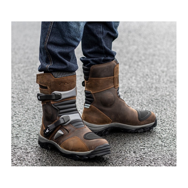 Buty motocyklowe Forma Adventure Low WP brązowe