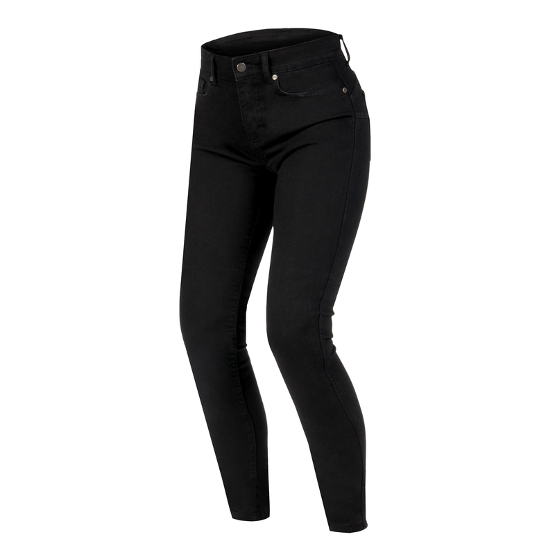 Damskie jeansy motocyklowe Ozone Striker SF Black