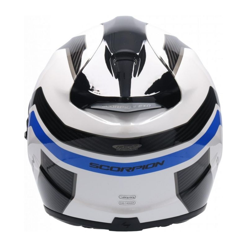 Integralny kask motocyklowy Scorpion EXO-1400 Air Fortuna biało-niebieski
