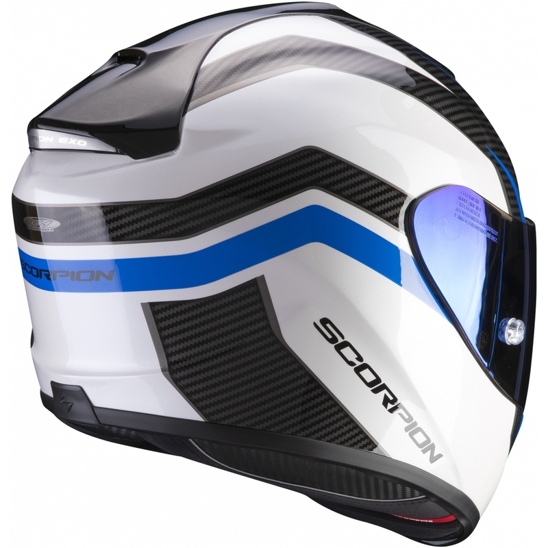 Integralny kask motocyklowy Scorpion EXO-1400 Air Fortuna biało-niebieski