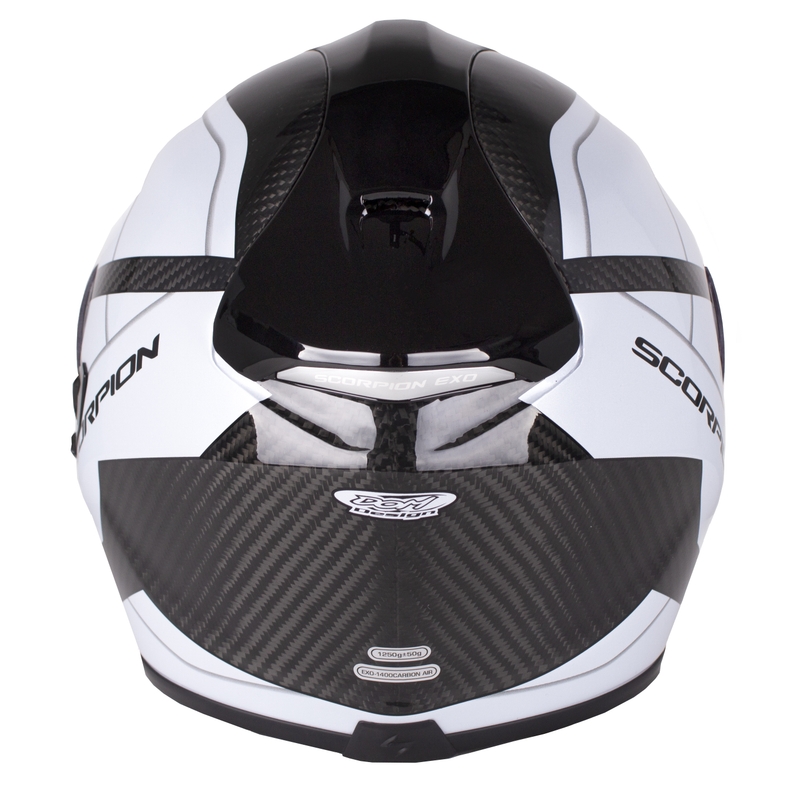 Integralny kask motocyklowy Scorpion EXO-1400 Carbon Air Legione czarno-biały wyprzedaż